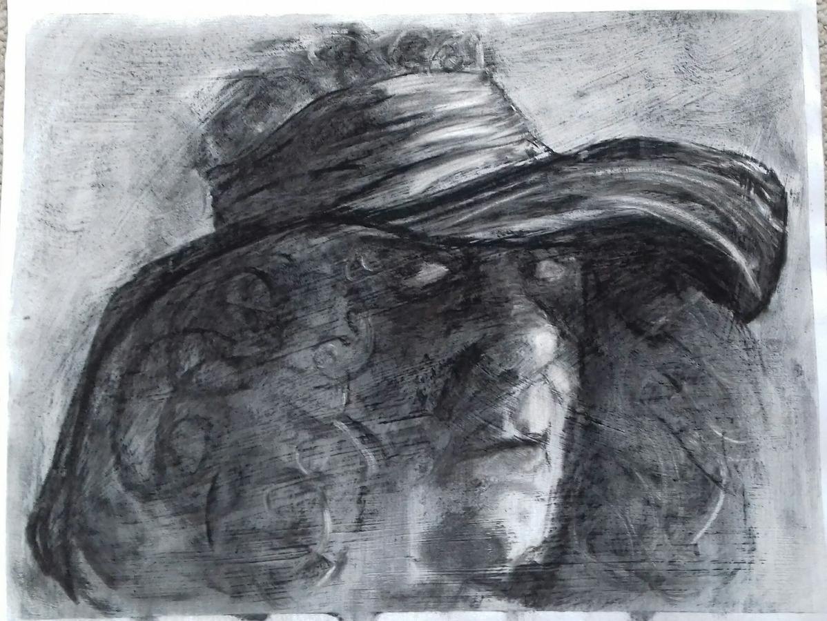 Self portrait with hat